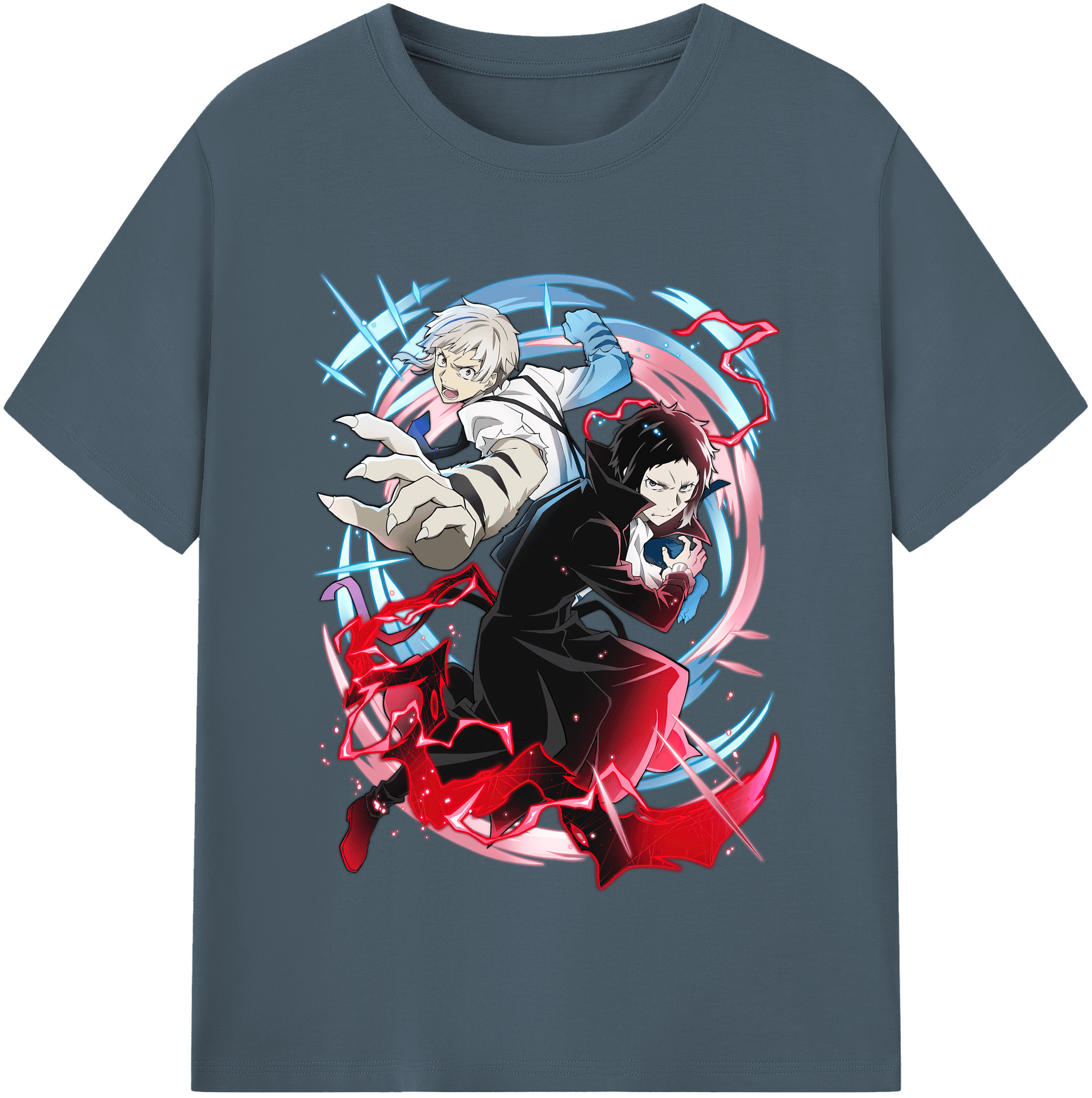 （画像用） 文豪ストレイドッグス Bungo Stray Dogs 綿100％半袖Tシャツ（フロントプリント）